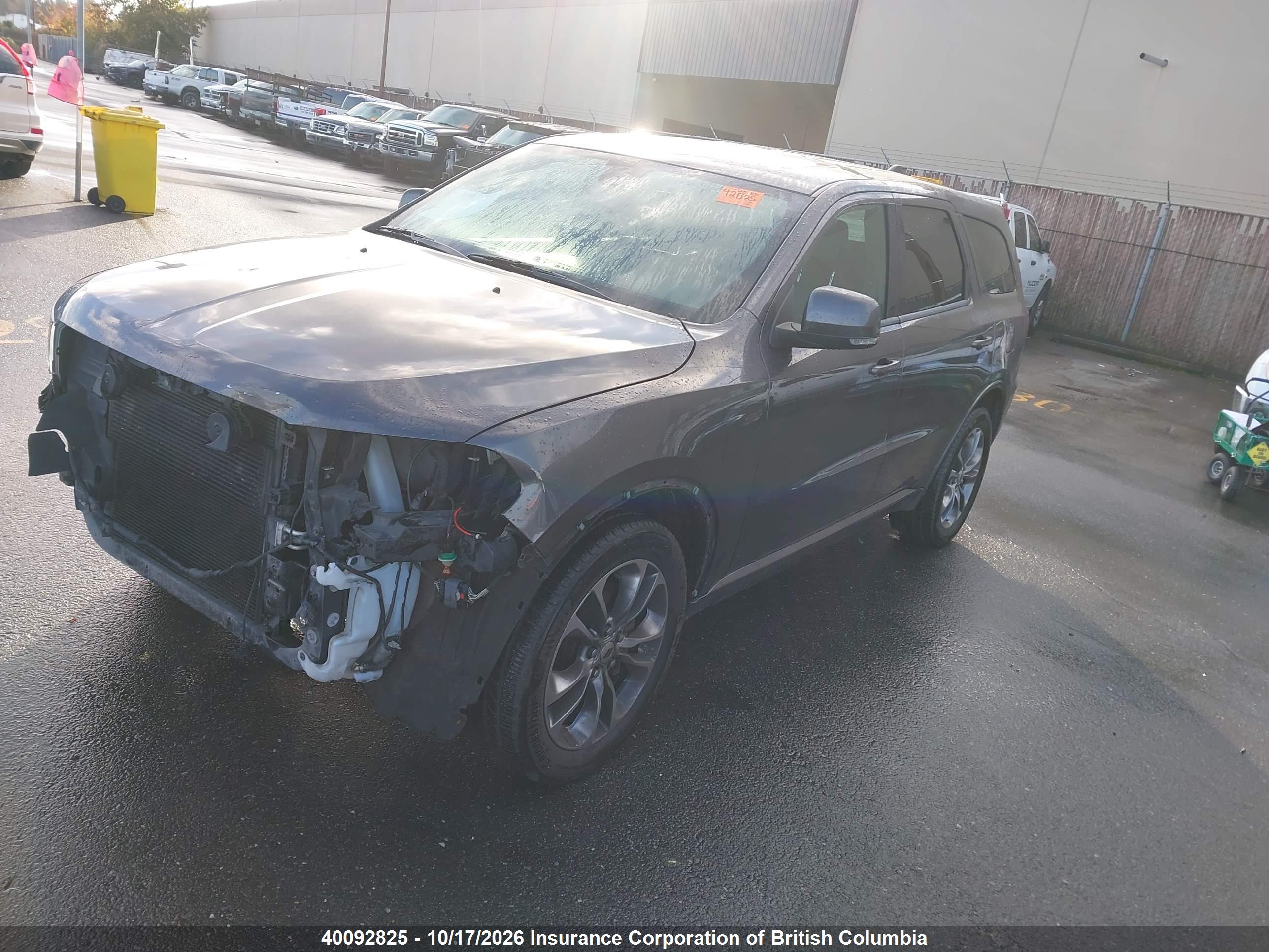 2019 DODGE DURANGO GT — I2