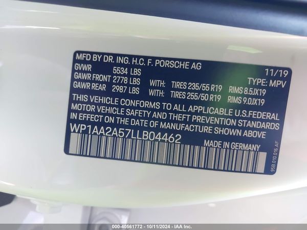 2020 PORSCHE MACAN