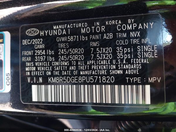 2023 HYUNDAI PALISADE LIMITED