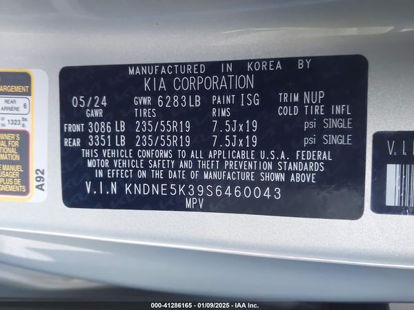 2025 KIA CARNIVAL MPV SX