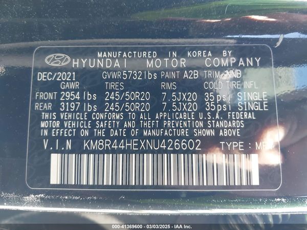 2022 HYUNDAI PALISADE SEL