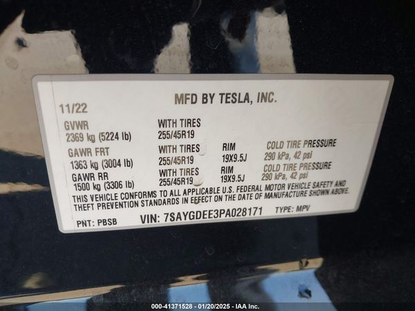 2023 TESLA MODEL Y