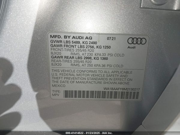 2021 AUDI Q5