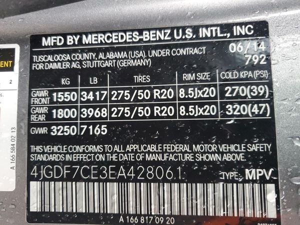 2014 MERCEDES-BENZ GL