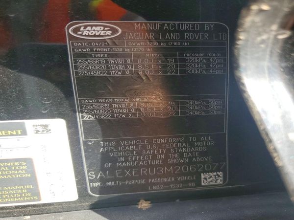 2021 LAND ROVER DEFENDER 110 X
