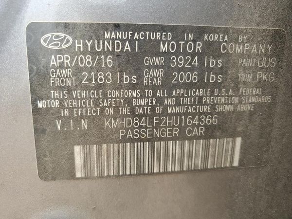 2017 HYUNDAI ELANTRA