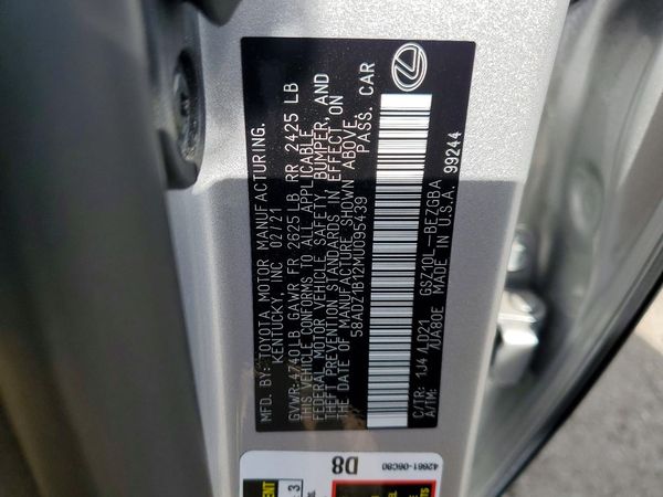 2021 LEXUS ES 350