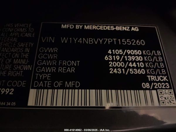2023 MERCEDES-BENZ SPRINTER 2500