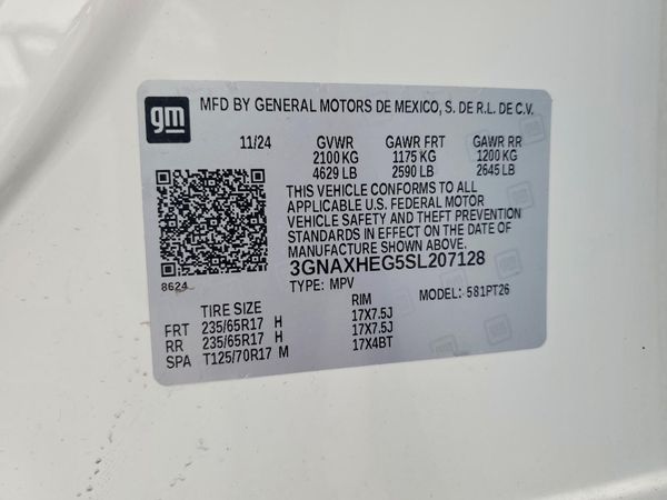 2025 CHEVROLET EQUINOX 1LT — VINS