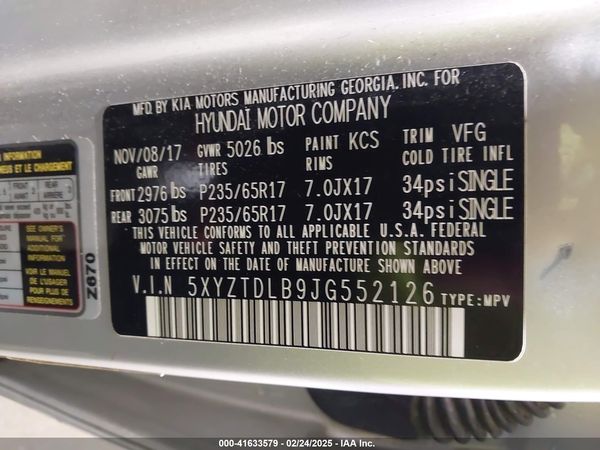 2018 HYUNDAI SANTA FE SPORT 2.4L