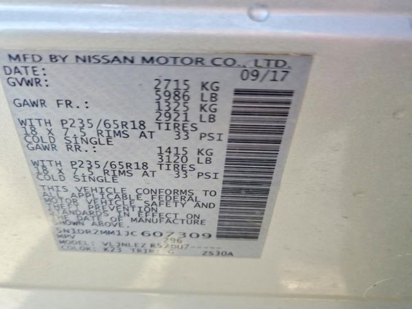 2018 NISSAN PATHFINDER