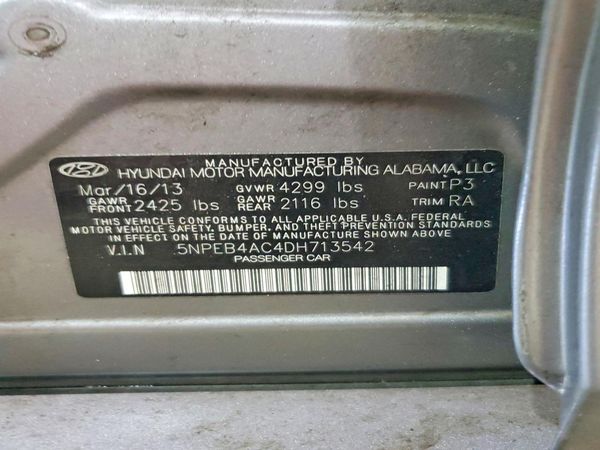 2013 HYUNDAI SONATA GLS/ GLS Popular