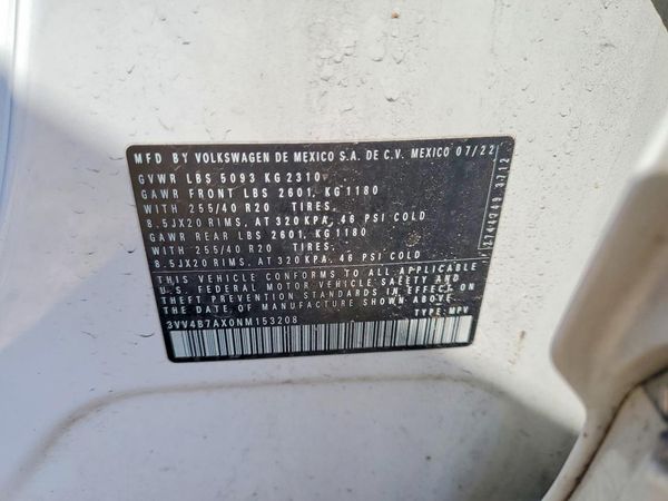 2022 VOLKSWAGEN TIGUAN