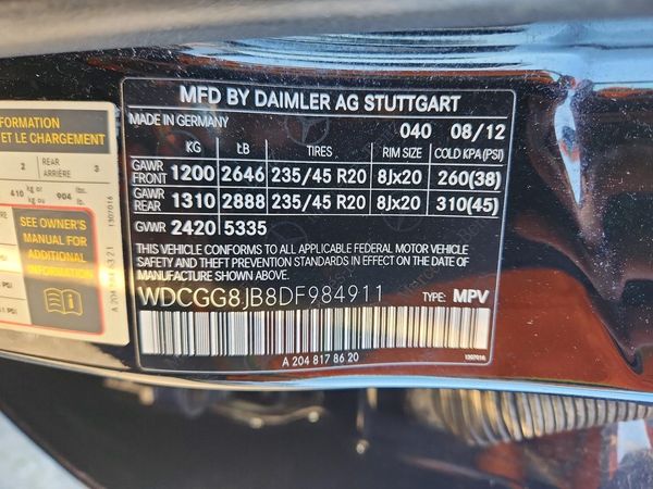 2013 MERCEDES-BENZ GLK GLK350 4-MATIC