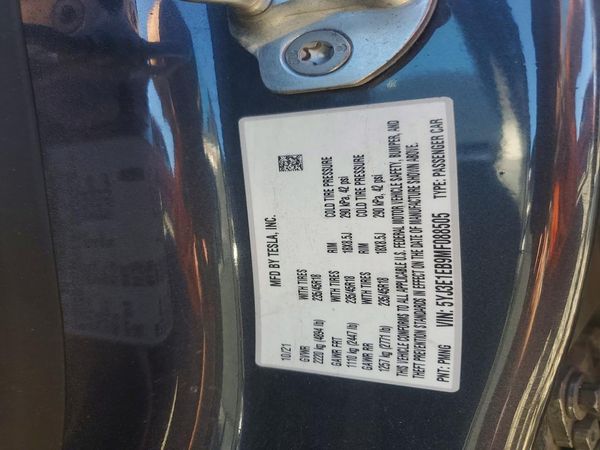 2021 TESLA MODEL 3