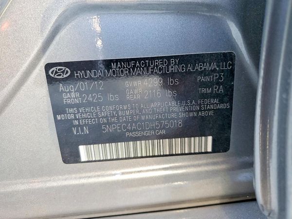 2013 HYUNDAI SONATA
