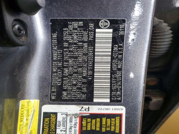 2014 TOYOTA CAMRY