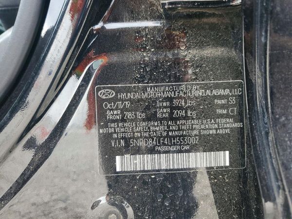 2020 HYUNDAI ELANTRA