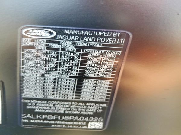 2023 LAND ROVER RANGE ROVER SE