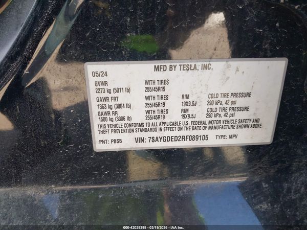 2024 TESLA MODEL Y RWD