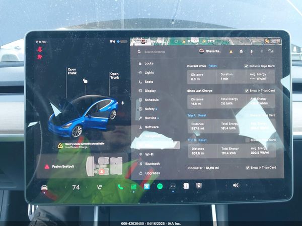 2018 TESLA MODEL 3 LONG RANGE/PERFORMANCE
