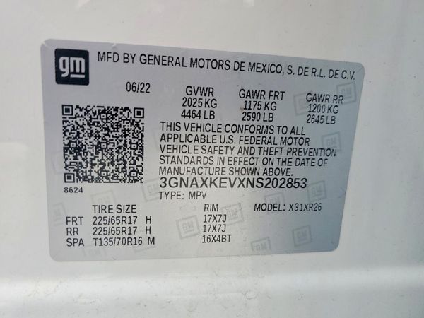 2022 CHEVROLET EQUINOX LT (1LT)