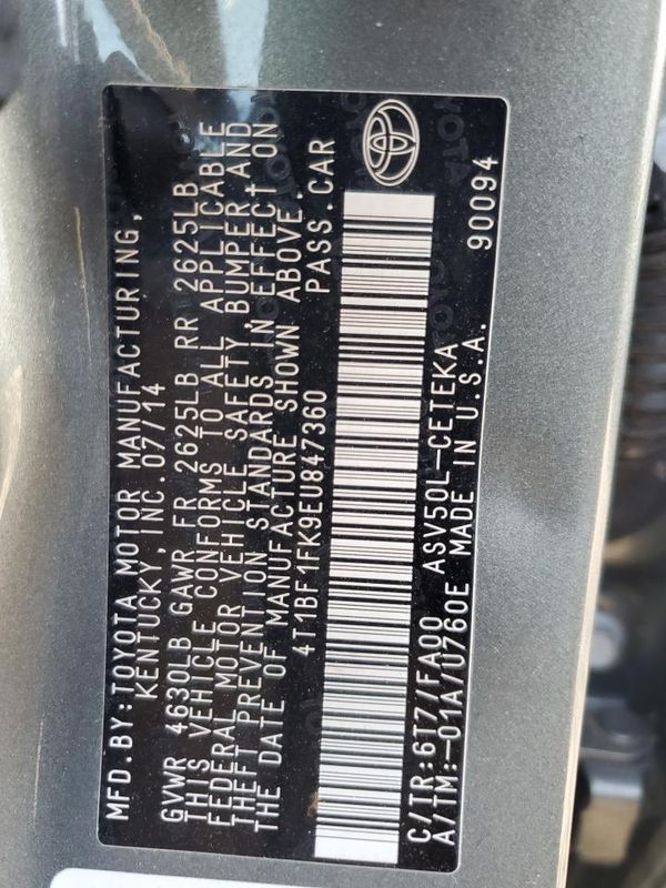 2014 TOYOTA CAMRY