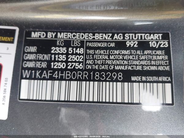 2024 MERCEDES-BENZ C 300