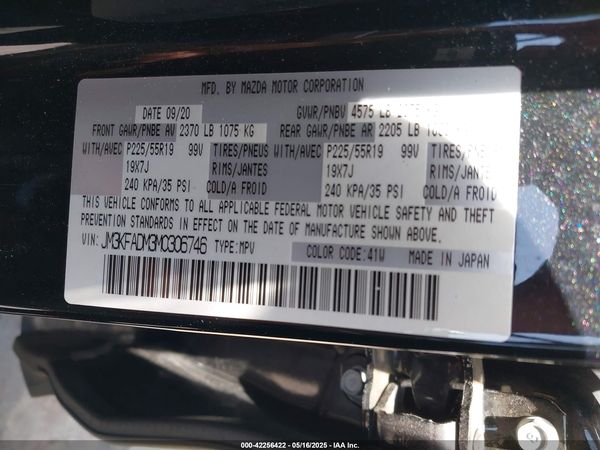 2021 MAZDA CX-5 GRAND TOURING