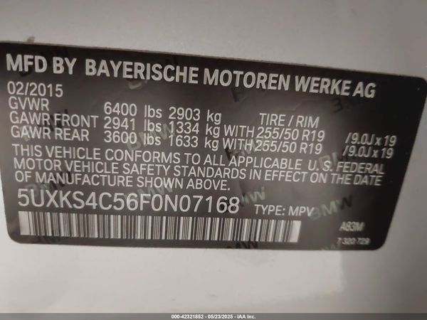 2015 BMW X5 XDRIVE35D