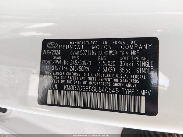 2025 HYUNDAI PALISADE