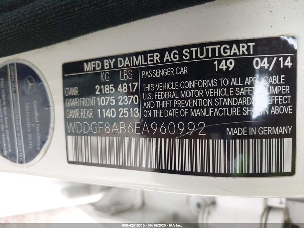 2014 MERCEDES-BENZ C 300