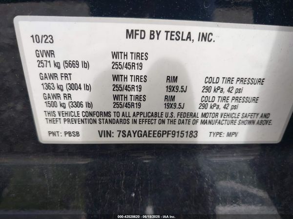 2023 TESLA MODEL Y