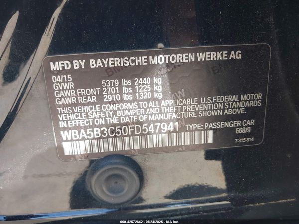 2015 BMW 535I XDRIVE