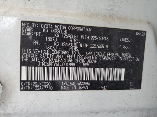 2020 TOYOTA RAV4