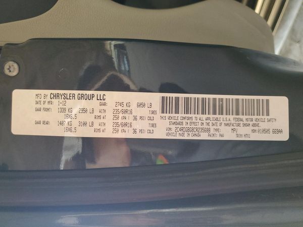 2012 DODGE GRAND CARAVAN