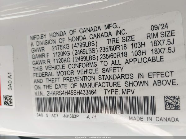 2025 HONDA CR-V EX AWD