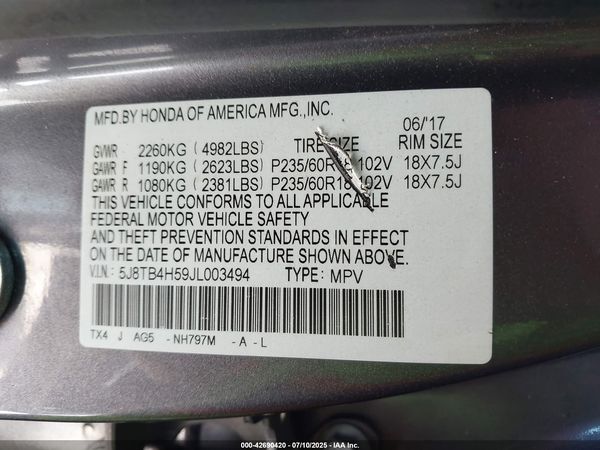 2018 ACURA RDX