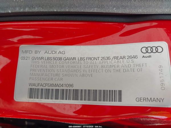 2021 AUDI A5 SPORTBACK