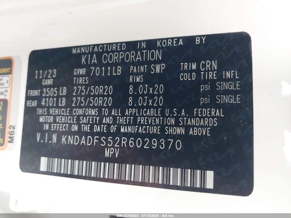 2024 KIA EV9 LAND
