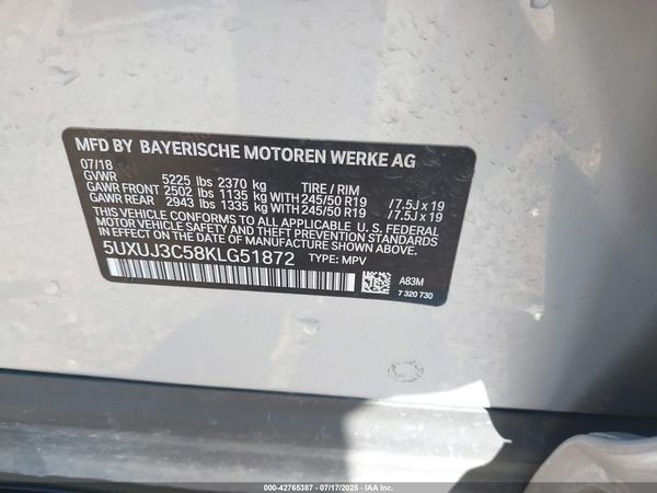 2019 BMW X4 XDRIVE30I