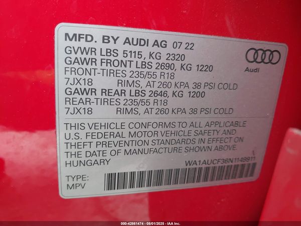2022 AUDI Q3