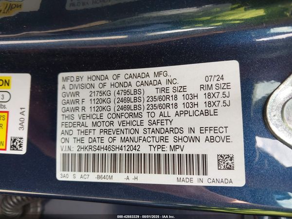 2025 HONDA CR-V EX AWD
