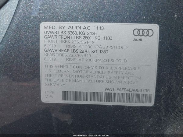 2014 AUDI Q5 2.0T PREMIUM