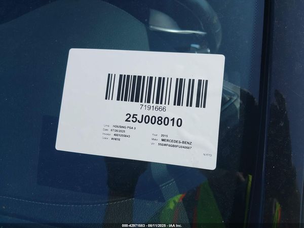 2015 MERCEDES-BENZ C 400 4MATIC
