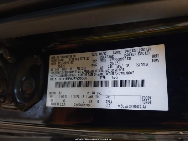 2018 FORD F-150 XL
