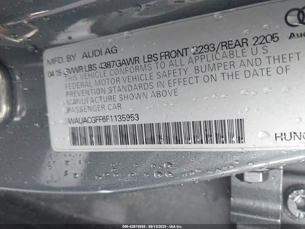 2015 AUDI A3 1.8T PREMIUM