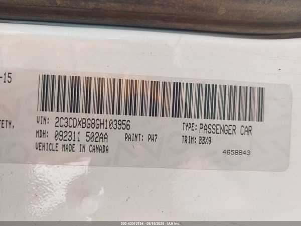 2016 DODGE CHARGER SE