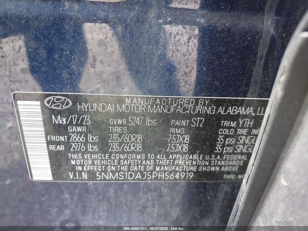 2023 HYUNDAI SANTA FE SE