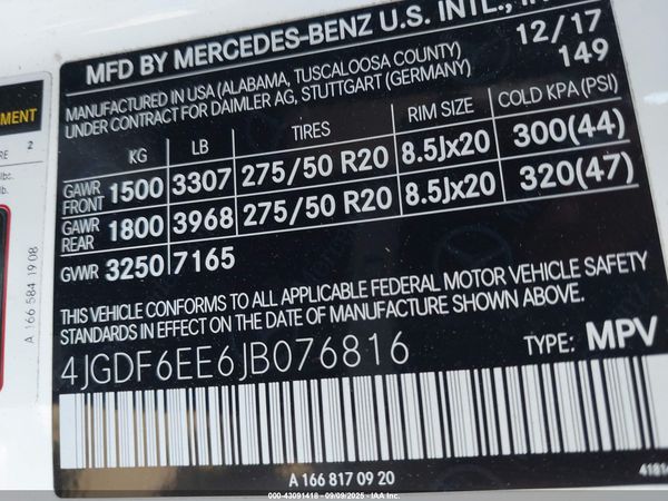 2018 MERCEDES-BENZ GLS 450 4MATIC